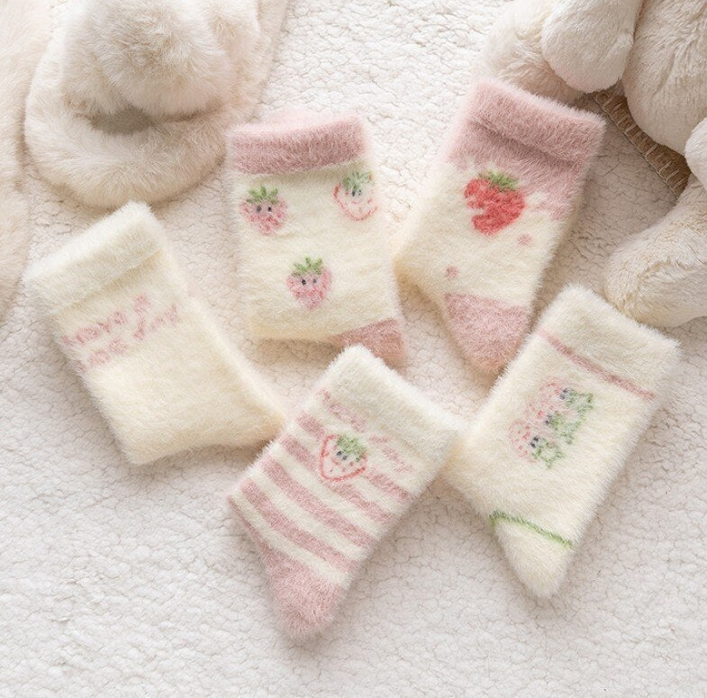 Chaussettes Fuzzy Berry