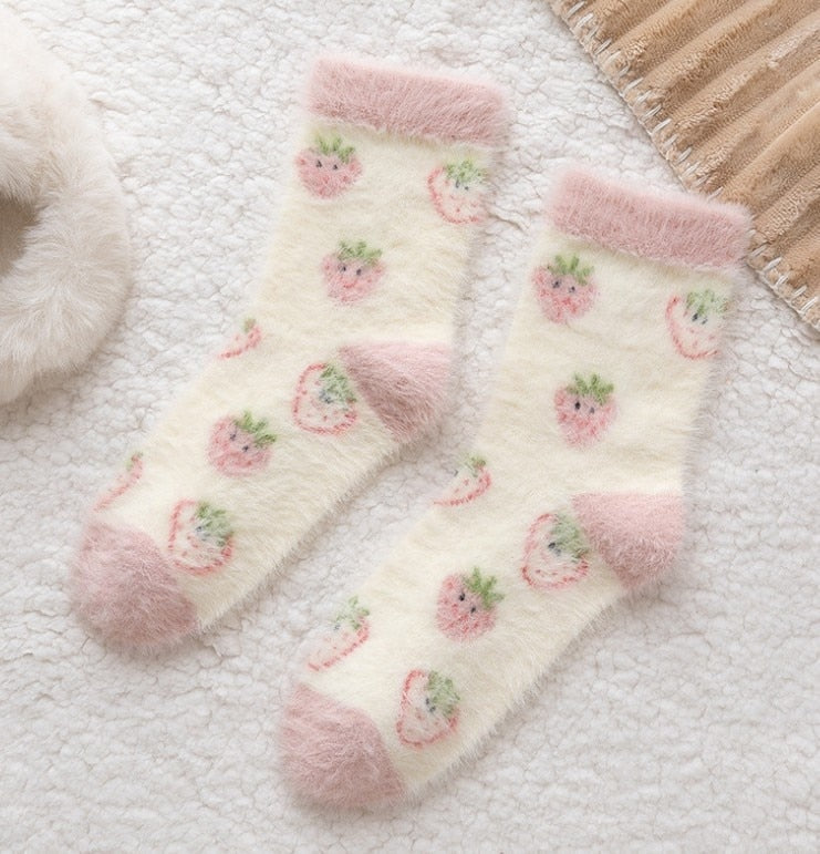 Chaussettes Fuzzy Berry 157