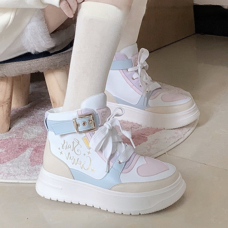 Chaussures montantes pastel Star Crown