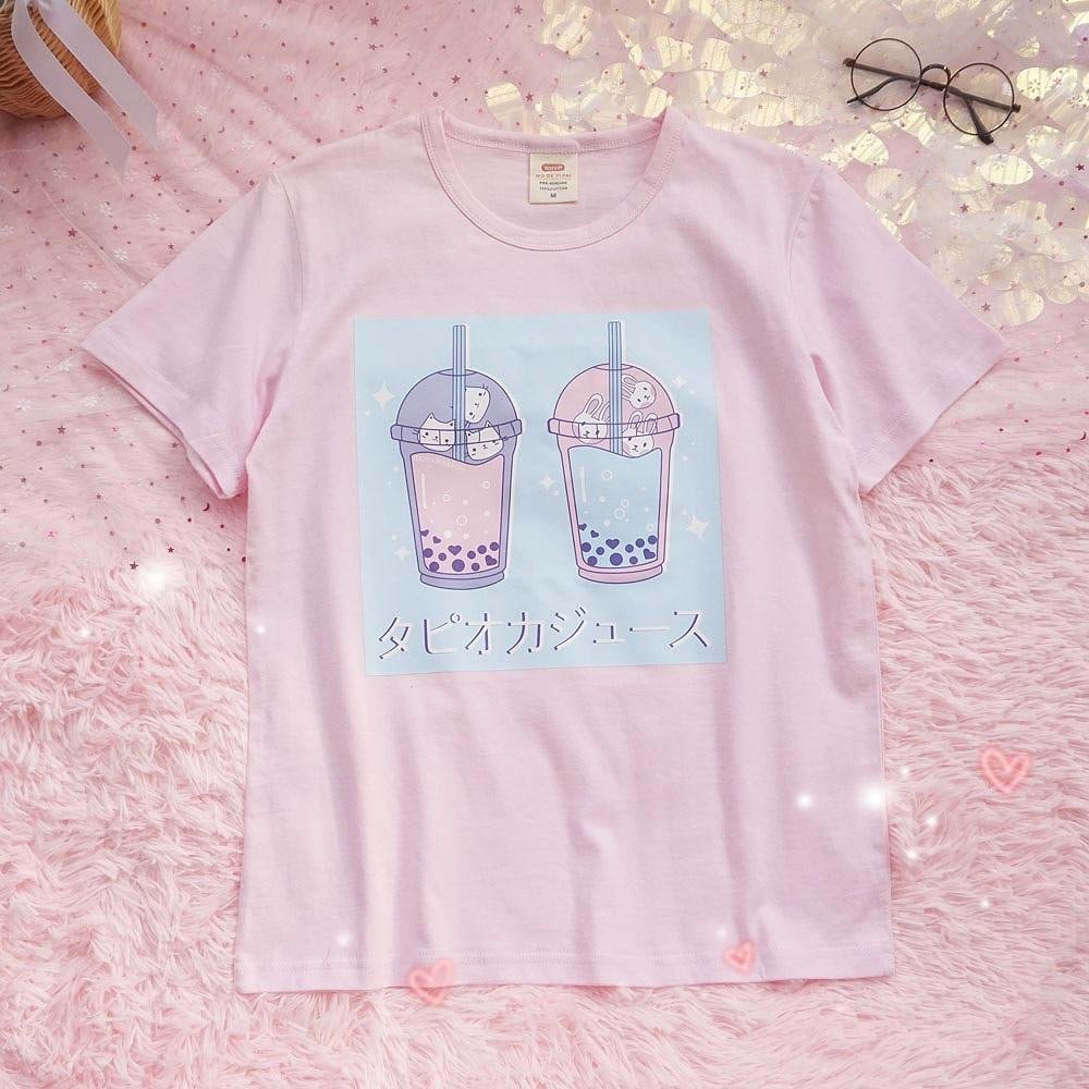 T-shirt chaton Bubble Tea