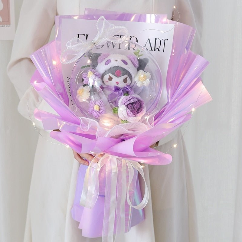 Bouquets de peluches florales de luxe Kawaii