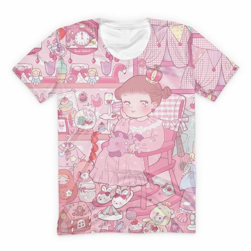 T-shirt princesse de la salle de jouets