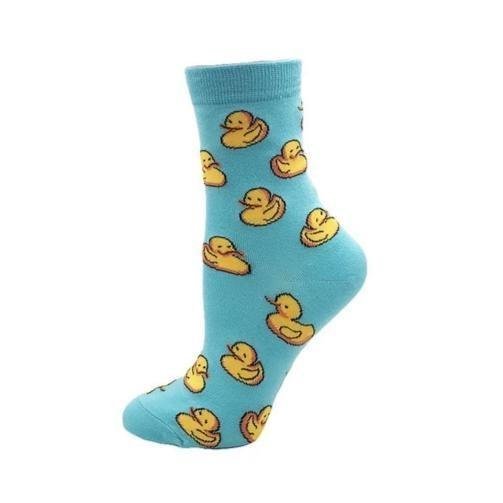 Chaussettes bébé canard bleues