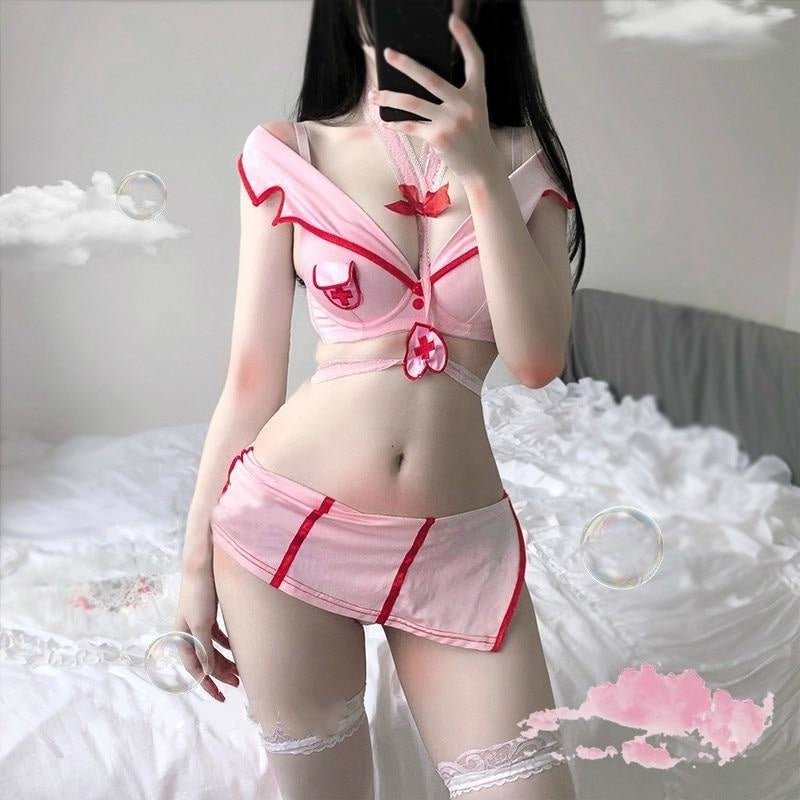 Lingerie Infirmière Rose