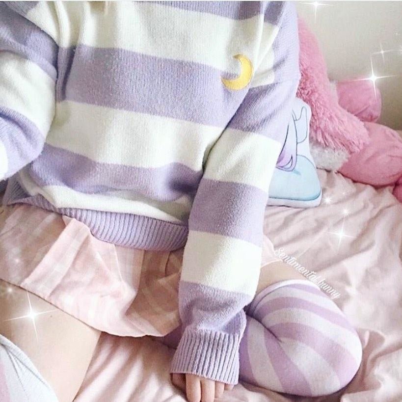 Pull en tricot Lune Magique