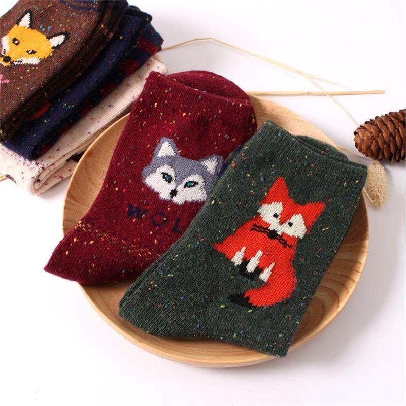Chaussettes Petit Renard Enneigé