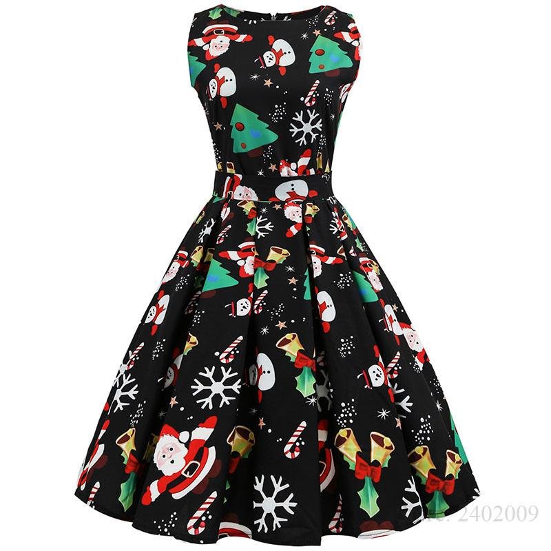 Robe festive sans manches