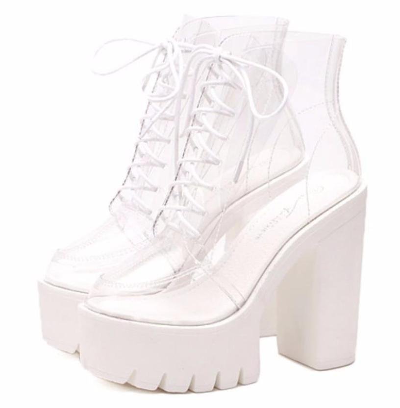Bottes transparents pour poupée bébé