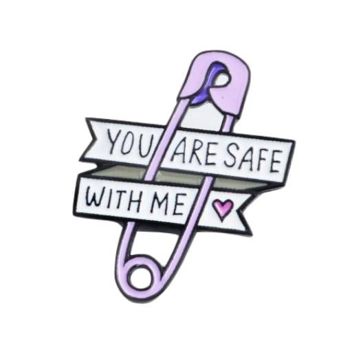 En sécurité avec moi Badge