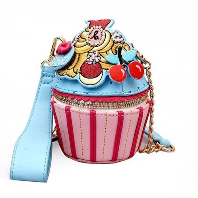 Sac à main cupcake brodé