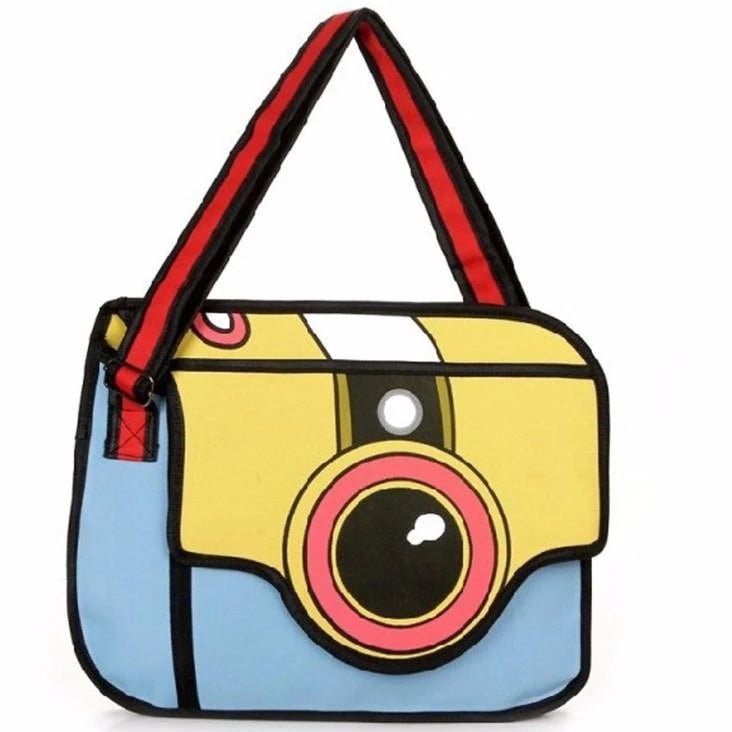 Sac pour appareil photo de dessin animé 2D