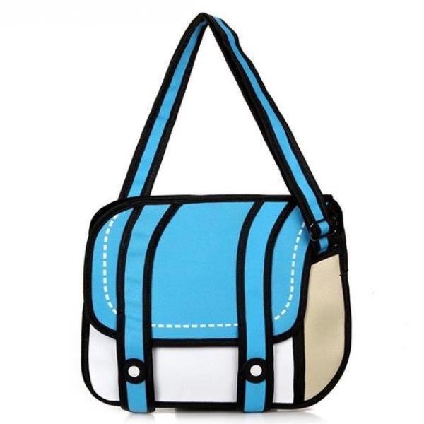 Sac messager de dessin animé 2D