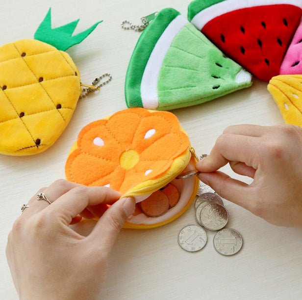 Sacs à monnaie fruités