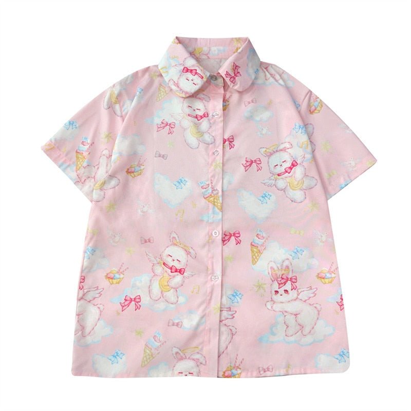 Bouton-Up Ange Lapin