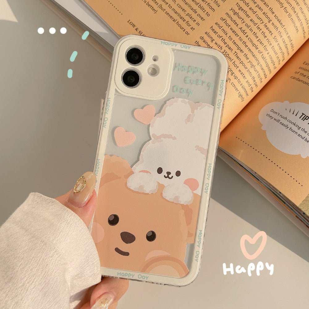Amis de Teddy et de lapin Coque et skin iPhone