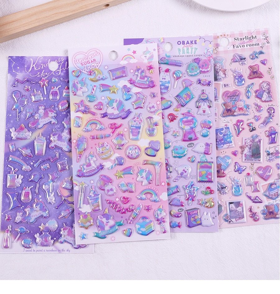 Feuilles d’autocollants Purple Palace