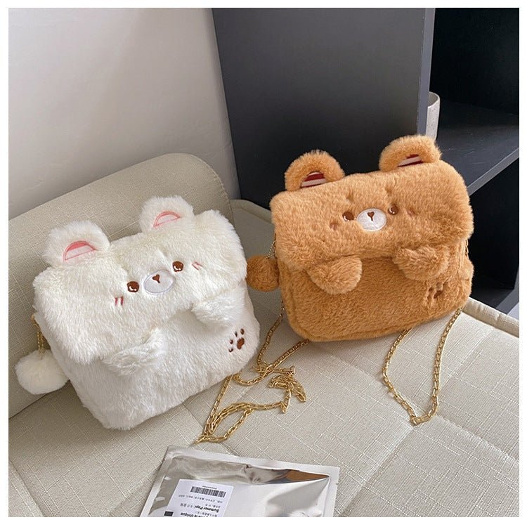 Sac à main en fourrure d'ours bébé
