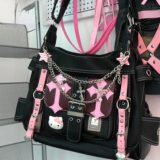 Sac messager pastel Goth Y2K