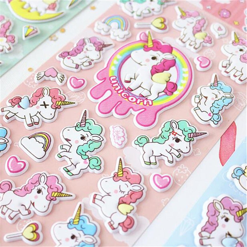 Autocollants Licorne Gonflés