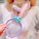 Bandeau d’oreille de lapin violet