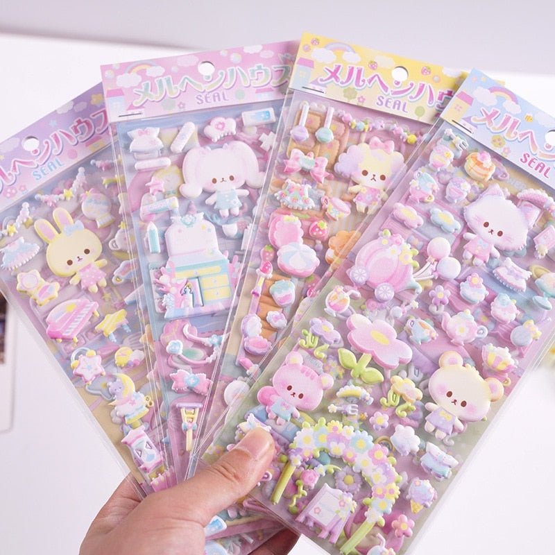 Pack d’autocollants gonflés petit ours