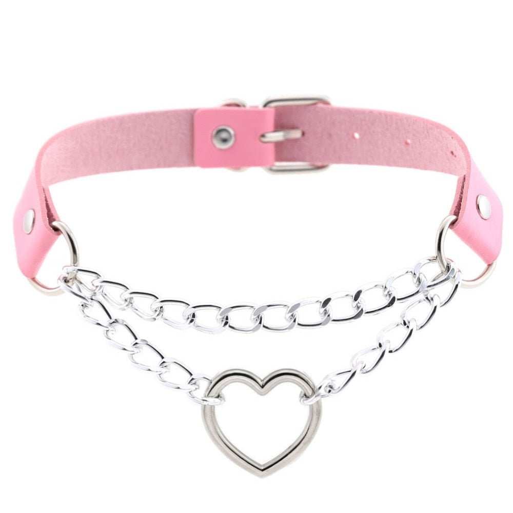 Collier Valentine enchaîné (15 couleurs)