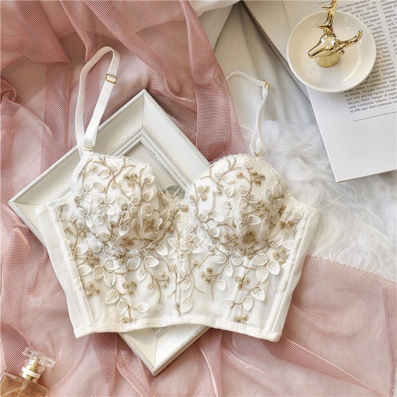 Bustier Brodé Floral