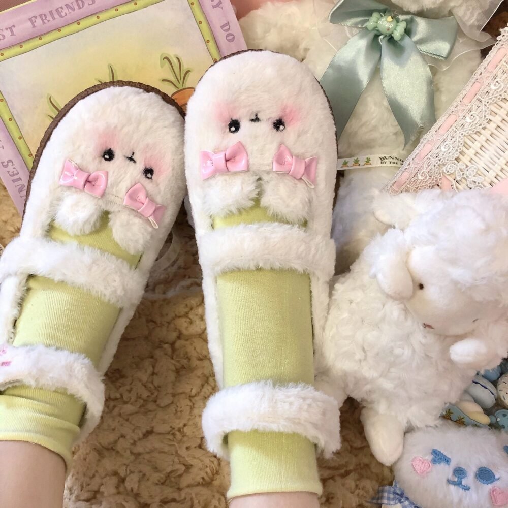 Mary Janes ours pelucheux