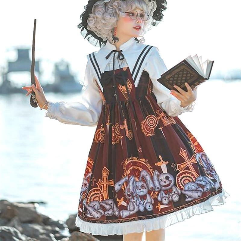 Robe Lolita Macabre Steampunk