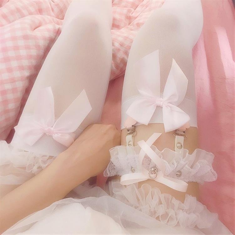 Porte-jarretelles à volants Babydoll