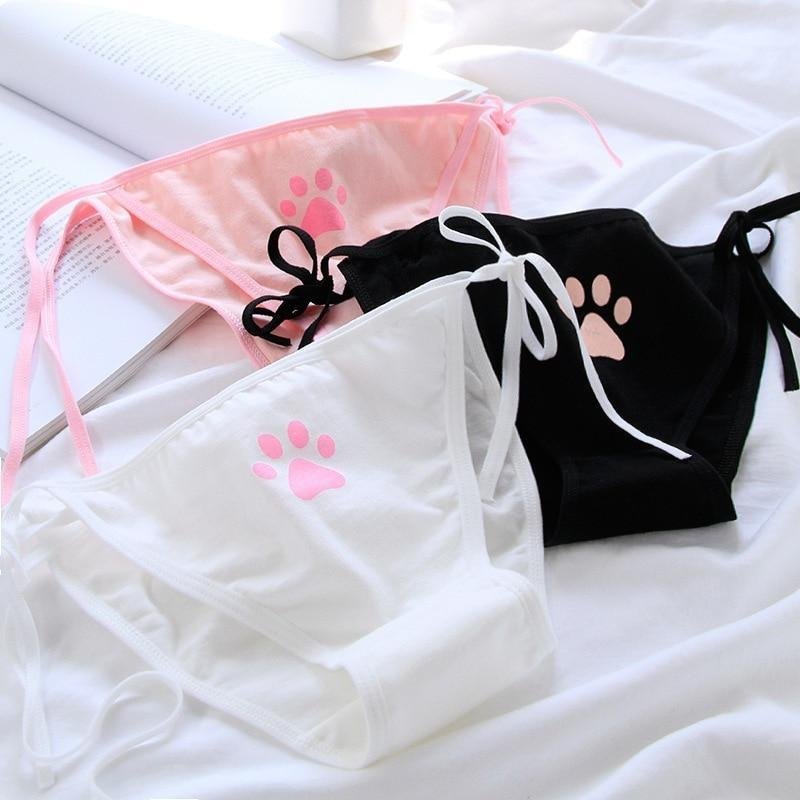 Culotte à nouer à imprimé pattes