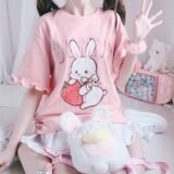 T-shirt surdimensionné Strawbunny