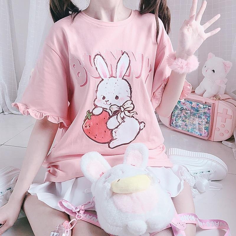 T-shirt surdimensionné Strawbunny