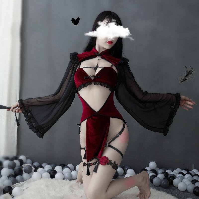 Ensemble de lingerie cosplay sorcière de minuit